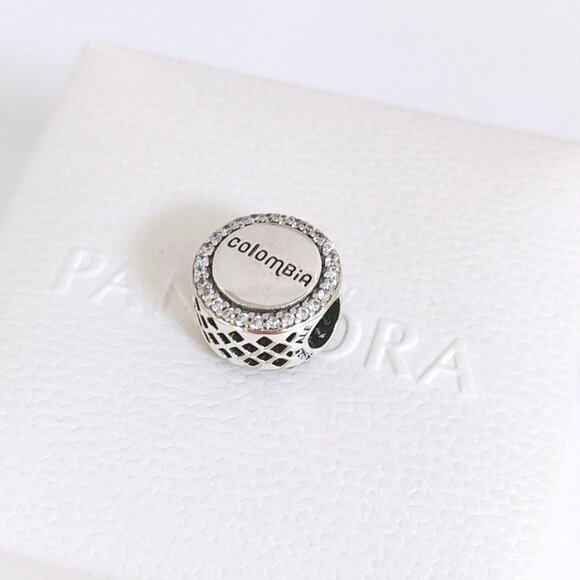Pandora Colombia Exclusive Country Truck Flag Colors Bead Charm S925 Silver - Picture 2 of 9